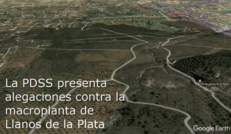 La PDSS presenta alegaciones contra la macroplanta de Llanos de la Plata
